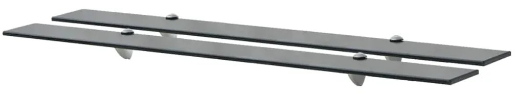 Mensole Galleggianti 2 Pz İn Vetro 100x10 Cm 8 Mm /
