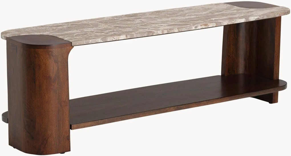 Credenza bassa in legno di mango Leonina