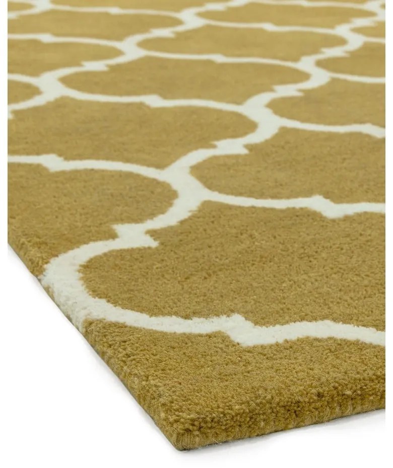 Tappeto in lana giallo ocra tessuto a mano 160x230 cm Albany - Asiatic Carpets