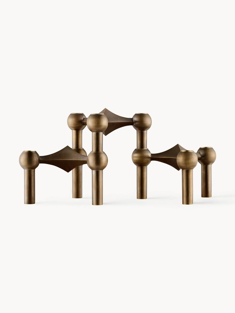 Set 3 candelabri Stoff Nagel