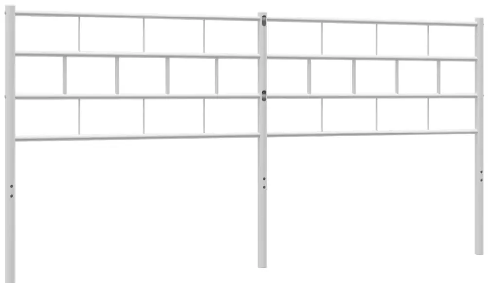 Testiera in metallo bianco 193 cm