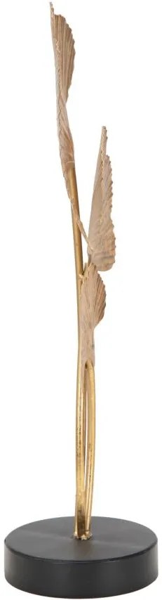 Scultura Elegante a Forma di Foglie cm 24,5x10,5x40,5