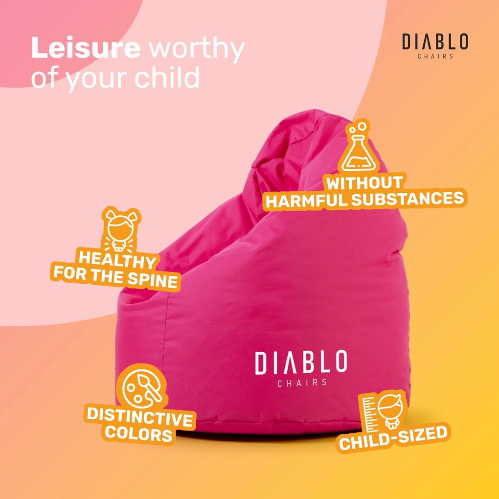 Pouf per bambini Diablo Chairs: Rosa