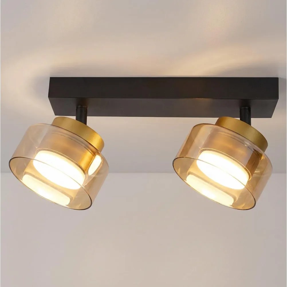 Brilagi - Faretto AURA LUX 2xGX53/30W/230V nero/oro