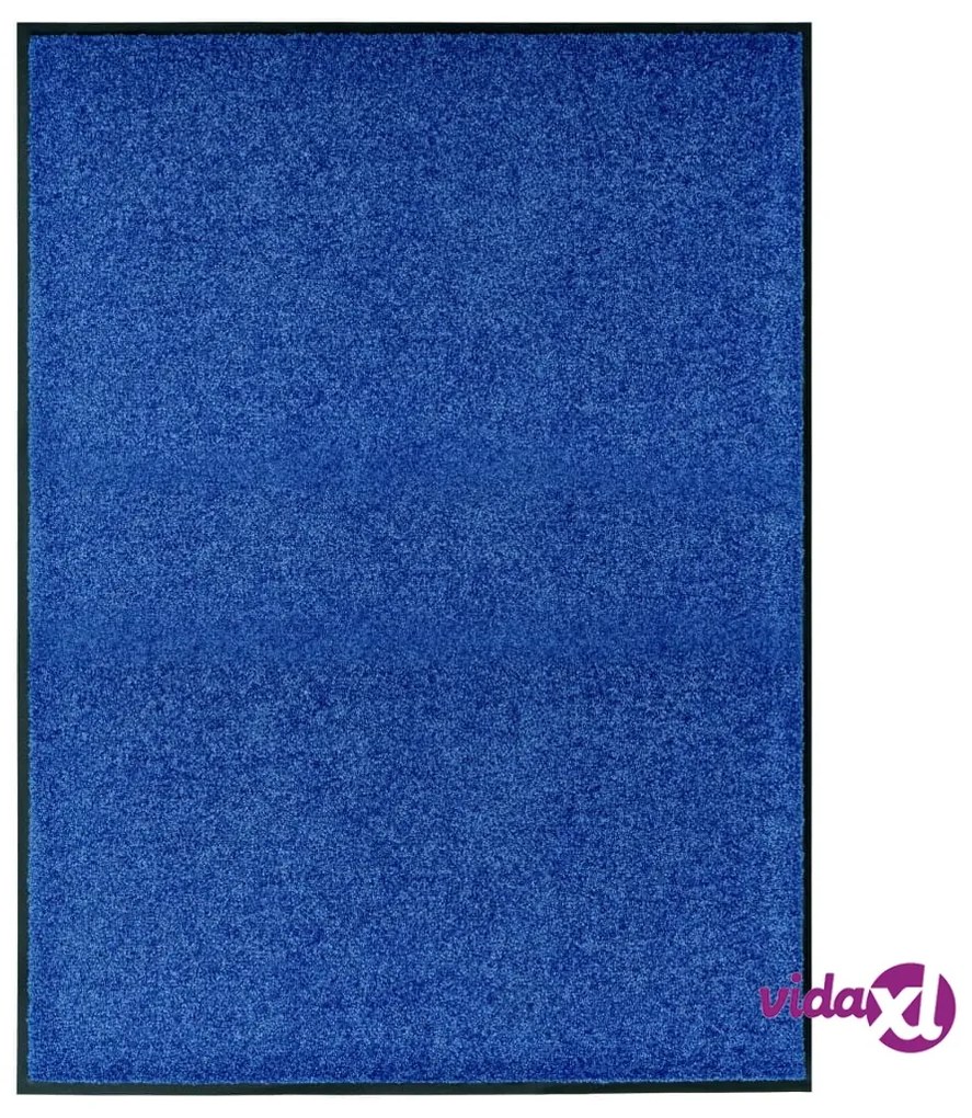 vidaXL Zerbino Lavabile Blu 90x120 cm