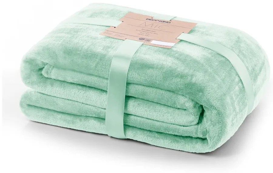 Plaid verde chiaro , 150 x 200 cm Mic - DecoKing