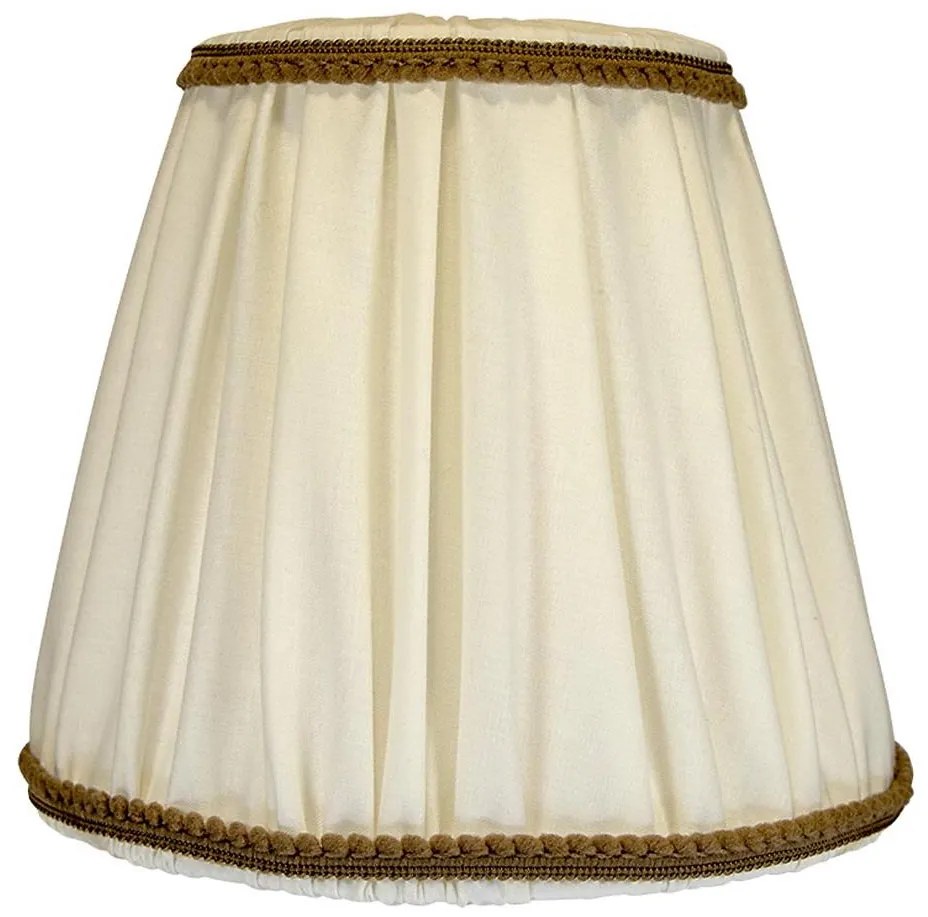 Duolla - Paralume per lampada da tavolo/terra E27 pr. 18,5 cm crema/marrone