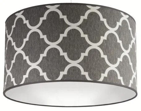 Duolla - Lampadario a sospensione con filo MAROKO 1xE27/40W/230V diametro 45 cm grigio/bianco