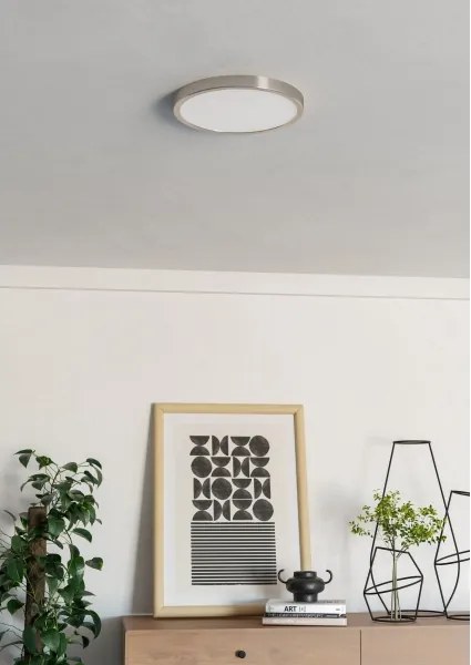 Eglo 901317 - Plafoniera LED FUEVA LED/14,2W/230V 2700/4000/6500K Ø27,8 cm cromo