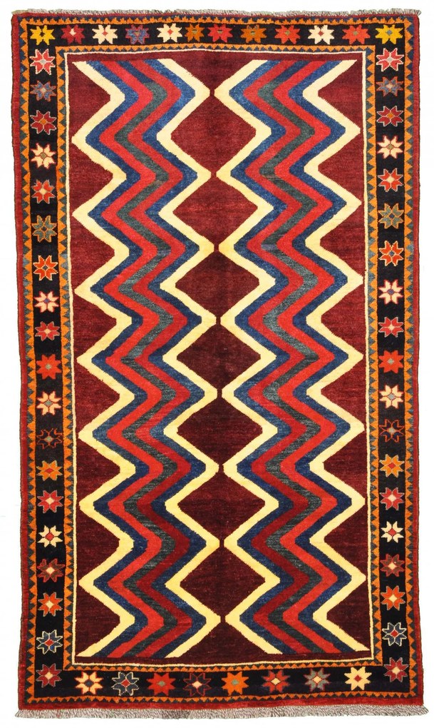 Gabbeh Tappeto persiano 130 x 230 Rosso (Iran) Annodato A Mano