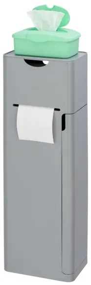 WENKO 24213100 - Scopino per WC IMON 20x58,5 cm grigio