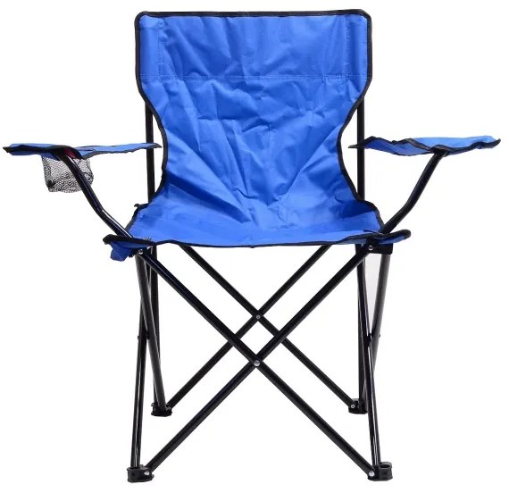 Sedia da campeggio pieghevole blu
