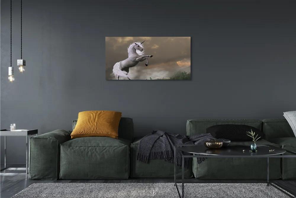 Quadro su tela Montagna unicorn 100x50 cm