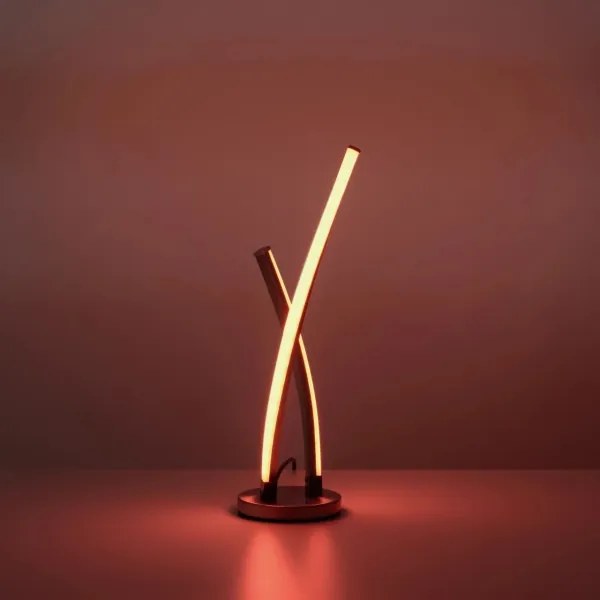 Leuchten Direkt 11991-55-LED RGB Lampada da tavolo dimmerabile SWING LED/9,5W/230V+ TC