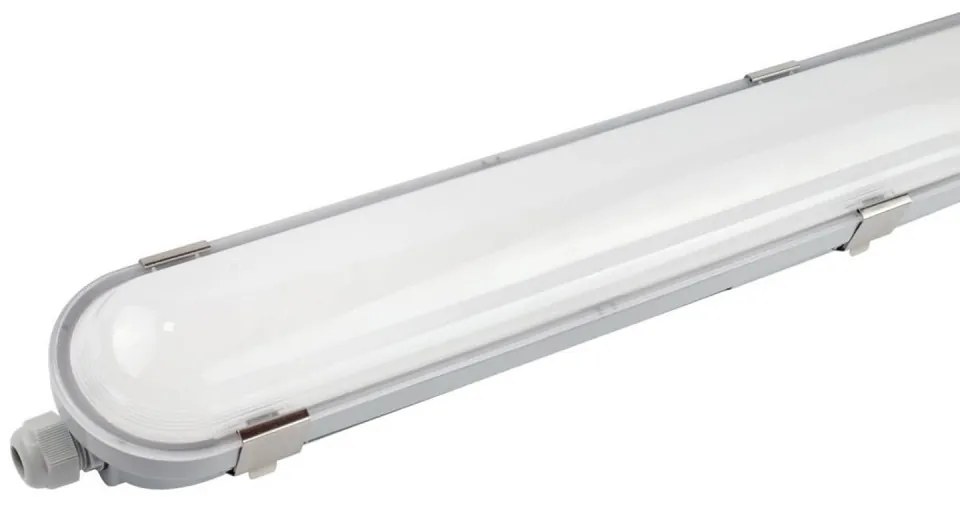 Plafoniera LED 150cm 55W IP66, CCT con Kit di Emergenza Integrato Colore Bianco Variabile CCT