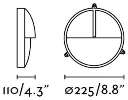 FARO 70996 - Applique da esterno TIMON 1xE27/60W/230V IP44