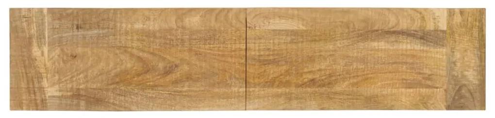 Panca 160x35x45 cm in legno massello di mango