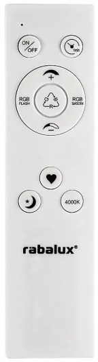Rabalux 2290 - Plafoniera dimmerabile LED RGB RASMUS LED/22W/230V + telecomando