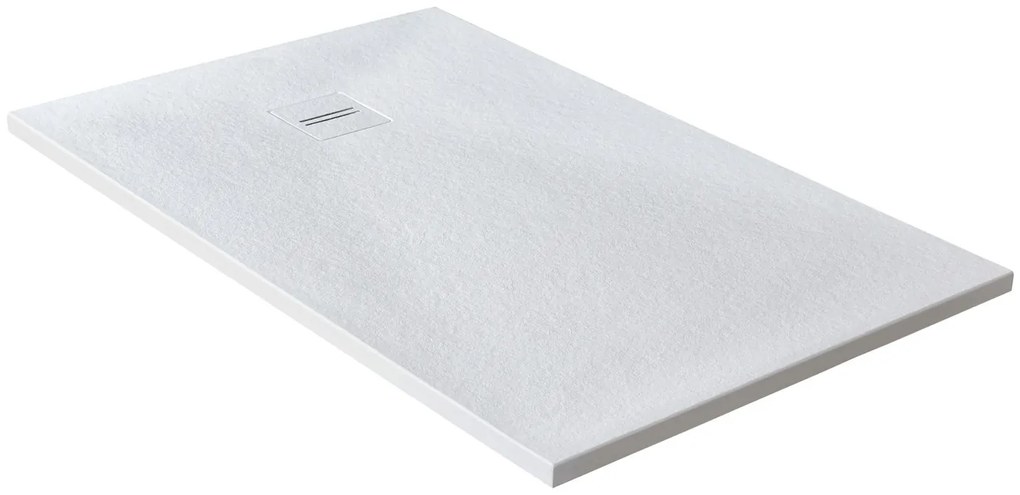 Piatto doccia MOLDCOM COMPOSITES in resina Cosmos Stone bianco L 90 x L 120 x H 3 cm opaco