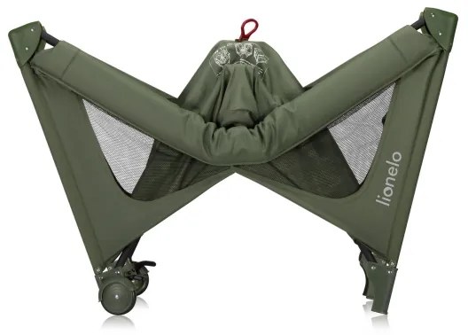 Lionelo - Lettino da viaggio JASMIN EASY FOLD Verde oliva
