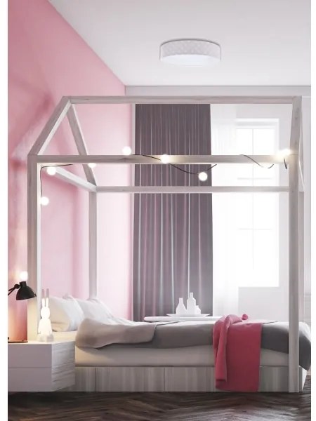 Luce LED dimmerabile GALAXY KIDS LED/24W/230V stelle rosa/bianco + tc