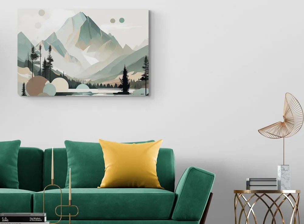 Stampa su tela – Magiche Alte Tatra in design scandinavo