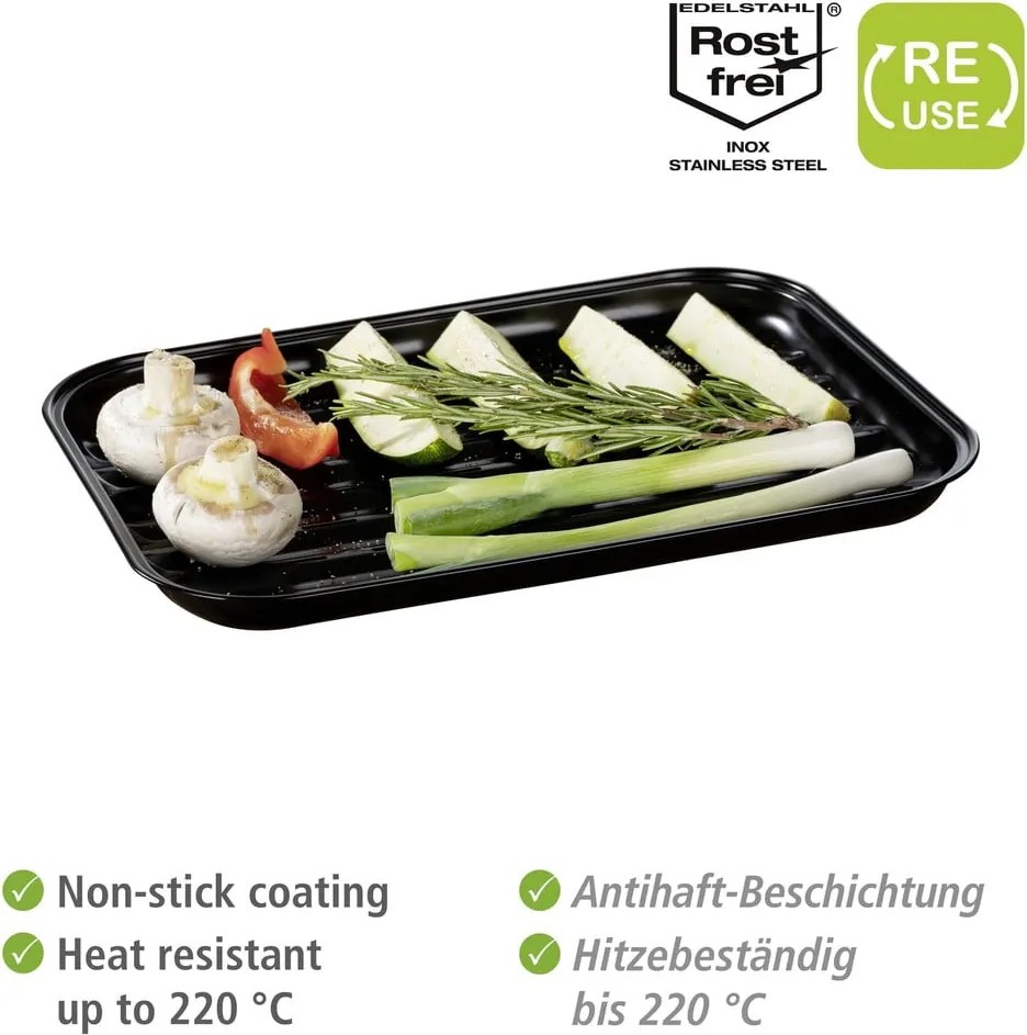 Vassoio per grigliare in acciaio inox Luca – Wenko
