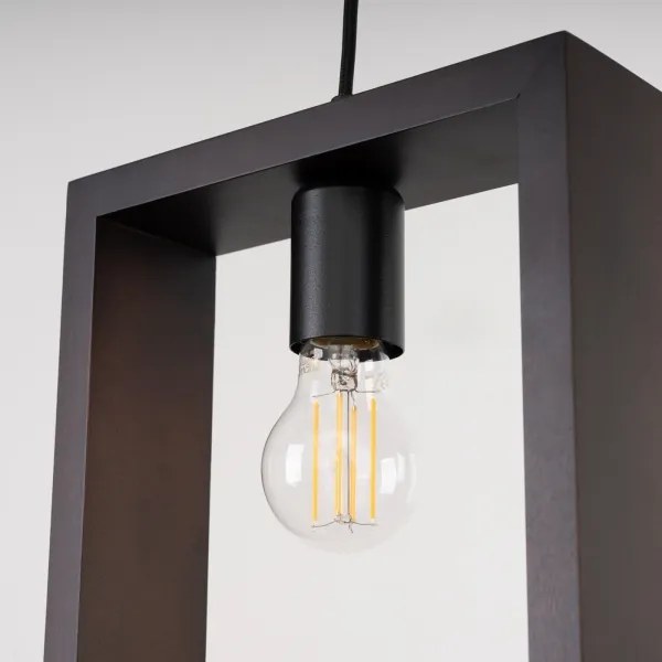 Sollux SL.1311 - Lampadario a sospensione con filo ARIES 1xE27/15W/230V faggio/wenge