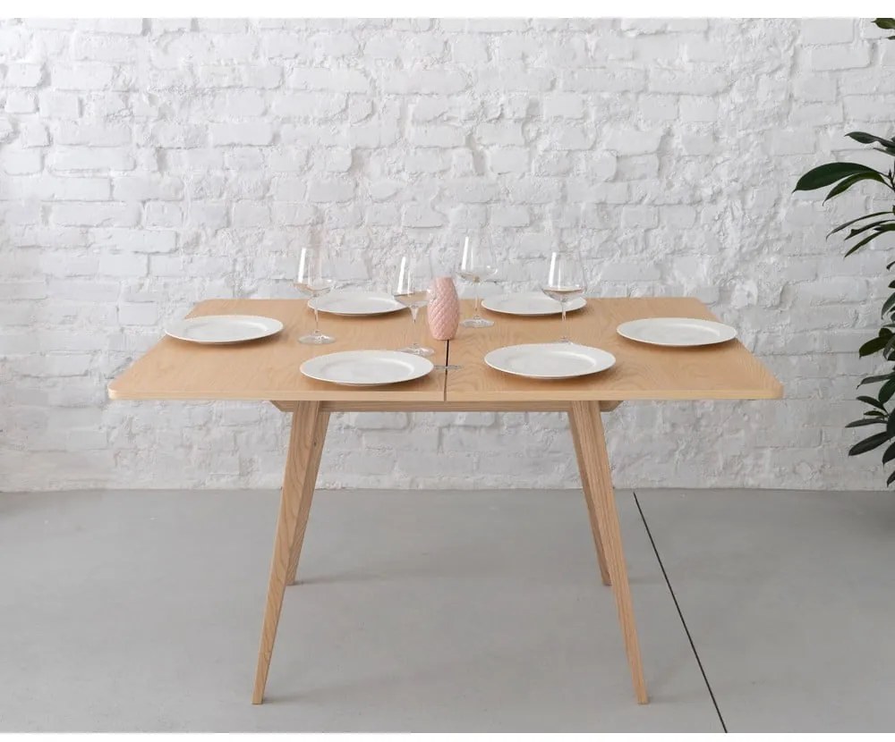 Tavolo da pranzo con piano effetto frassino allungabile 65x90 cm Envelope – Ragaba