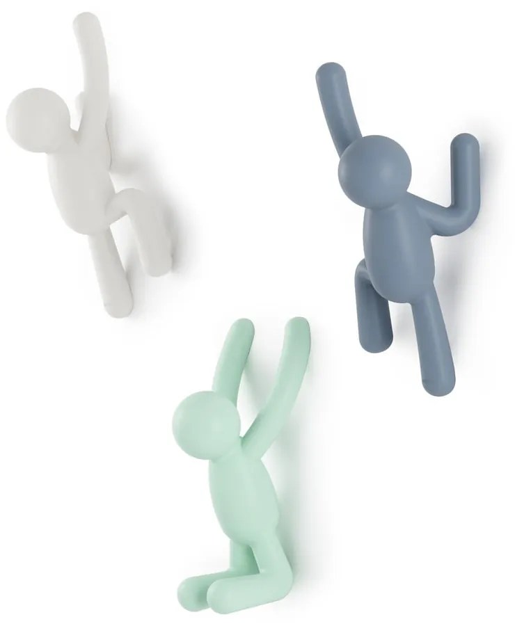 Ganci in plastica da parete in set da 3 Buddy - Umbra