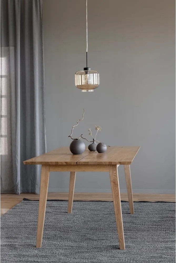 Tavolo da pranzo in legno con decoro in rovere, 180 x 90 cm Melfort - Rowico