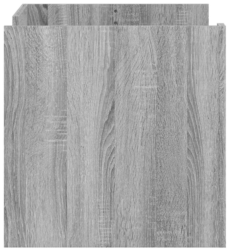 Tavolino salotto grigio sonoma 80x50x50 cm legno multistrato