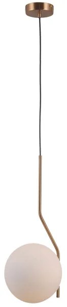 ITALUX PND-3300-1-HBR - Lampadario a sospensione con filo CARIMI 1xE27/5W/230V ottone