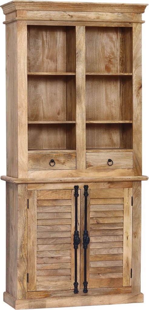 AROLD - mobile in legno di mango con 2 ante e 2 cassetti