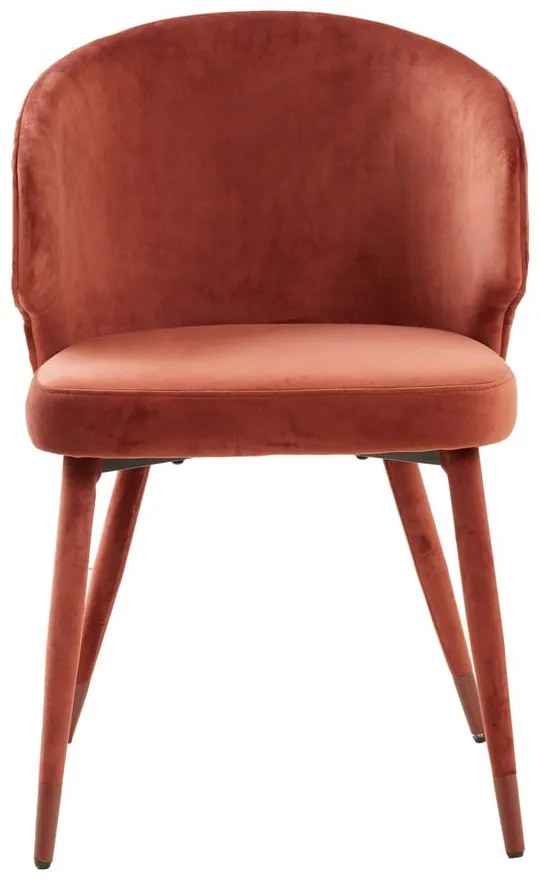 Set di sedie da pranzo rosso chiaro in imbottito 2 pz Kosaka – Light & Living