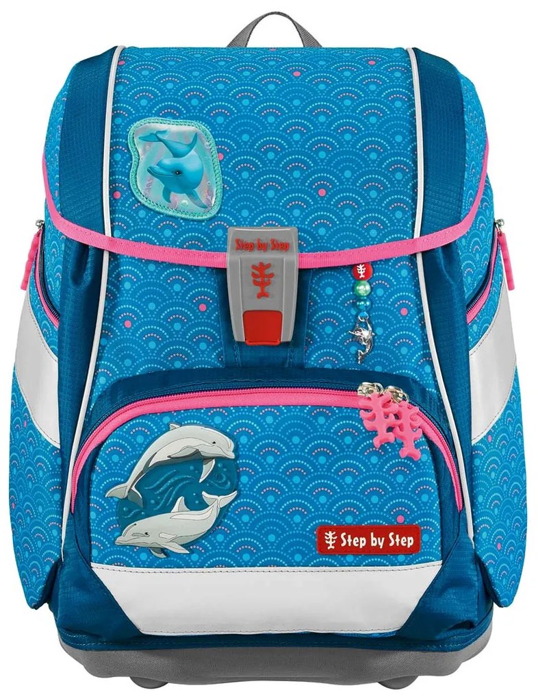 Zaino/cartella scuola 2IN1 PLUS – Set 6 pezzi, Step by Step Dolphin Pippa