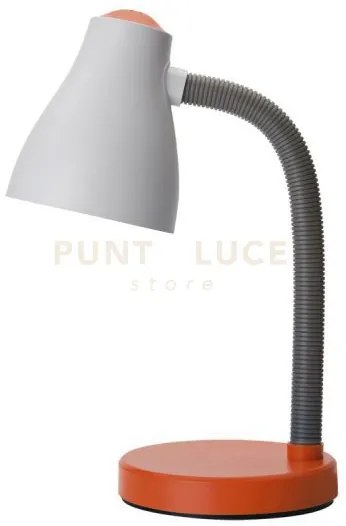 Lampada da tavolo in plastica arancione toy 1 luce attacco e27 h.42...