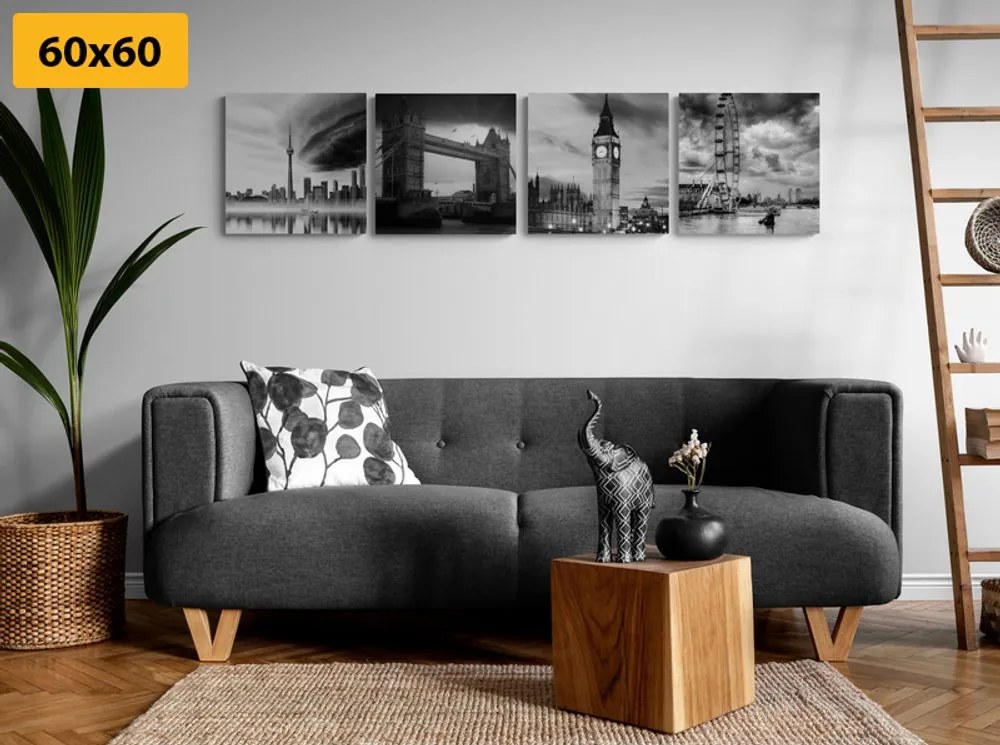 Set di quadri – Oscurità sulla città
