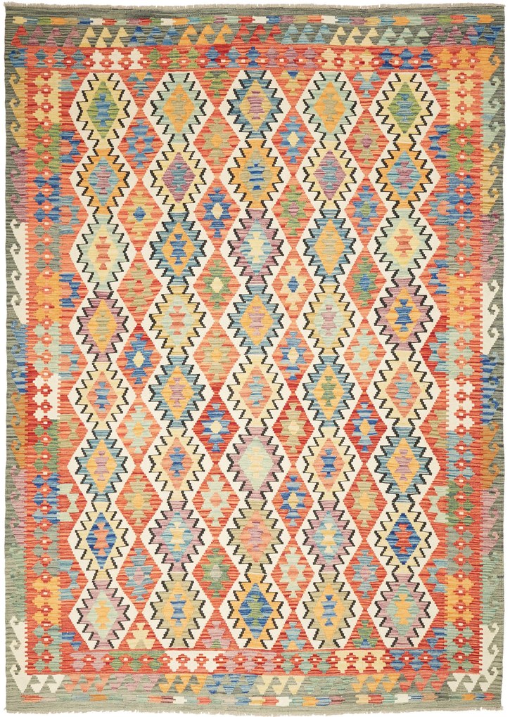 Kilim Tappeto 290x210 (Pakistan) Tessuto A Mano