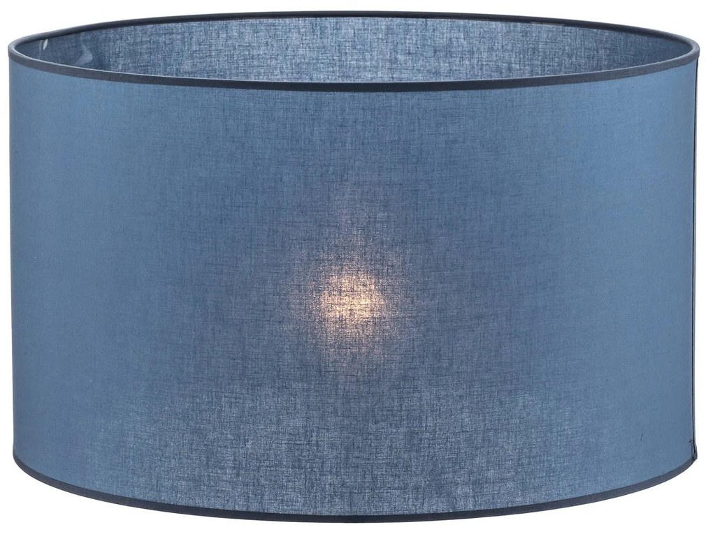 Paralume Roller Ø 50 cm, blu scuro Duolla, Blu, Tessuto / Stoffa / Seta
