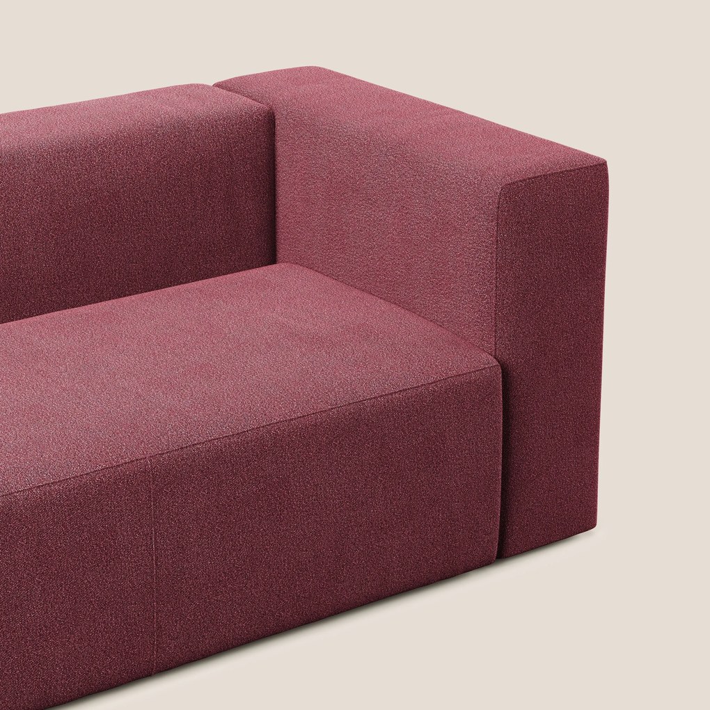 Nettuno modulo angolo/laterale maxi in morbido tessuto bouclè T07 rosso