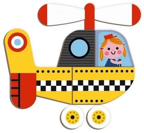 Janod - MAGNETIBOOK Gioco magnetico interattivo - Mezzi di trasporto