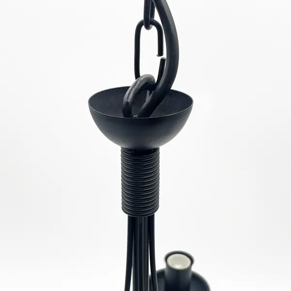 Lampadario a catena ANTON 5xE14/15W/230V nero