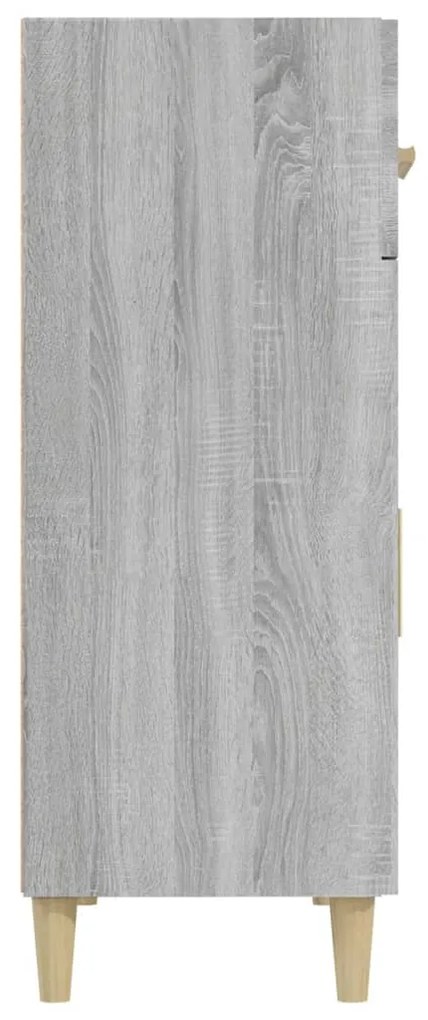 Credenza grigio sonoma 69,5x34x89 cm in legno multistrato