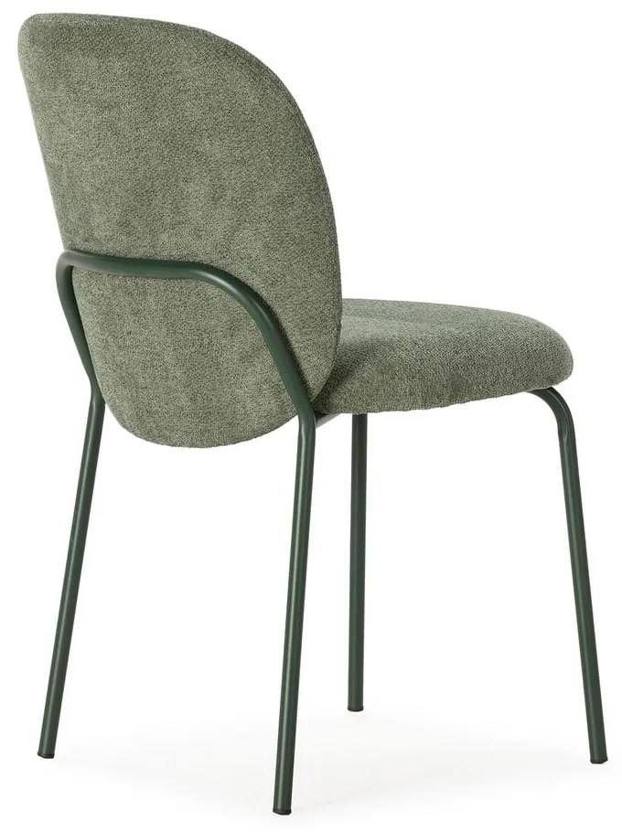 Sedie da pranzo in set verdi imbottite 4 pz Daia – Marckeric