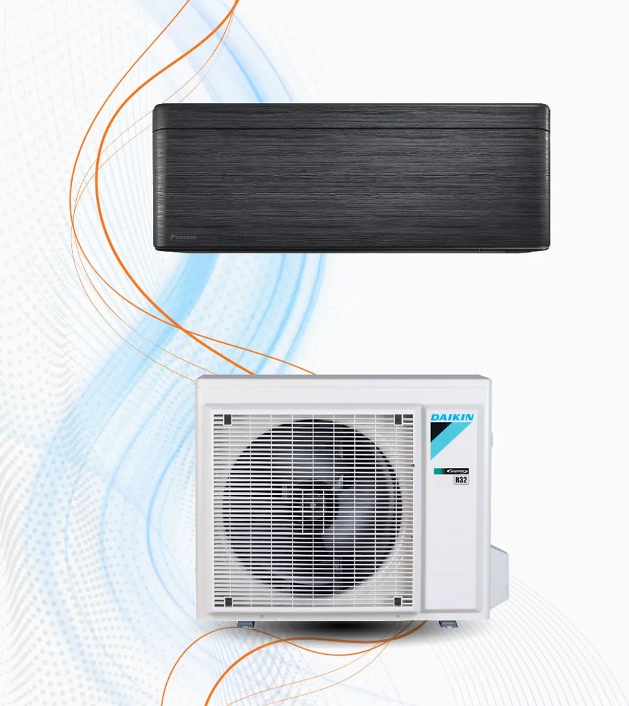Climatizzatore Daikin Stylish Inverter R-32 WiFi, 9.000 / BlackWood