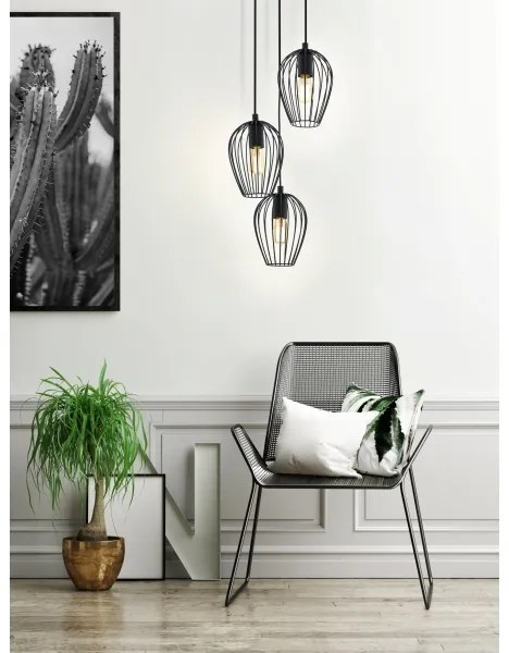 Eglo 49479 - Lampadario NEWTOWN 3xE27/60W/230V