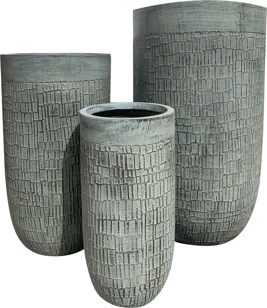 AGNOCASTO - set di vasi in fibra sintetica