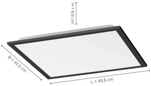 Leuchten Direkt 14755-18-Plafoniera LED dimmerabile FLAT LED/28W/230V + TC