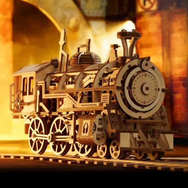 Robotime 3D Puzzle in legno Carosello Carillon con luci a LED Modello